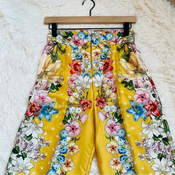 Zara Floral Wide Leg Pallazo Pants, Blogger favorite! Size XS - Picture 11 of 16